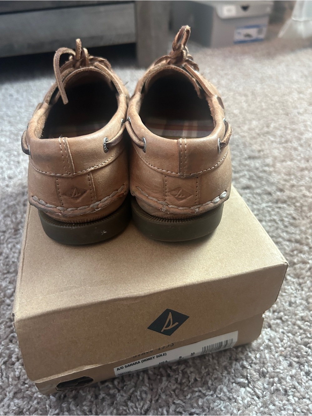 🍂Sperry Tan Boat Shoes🍂 - Picture 3 of 6